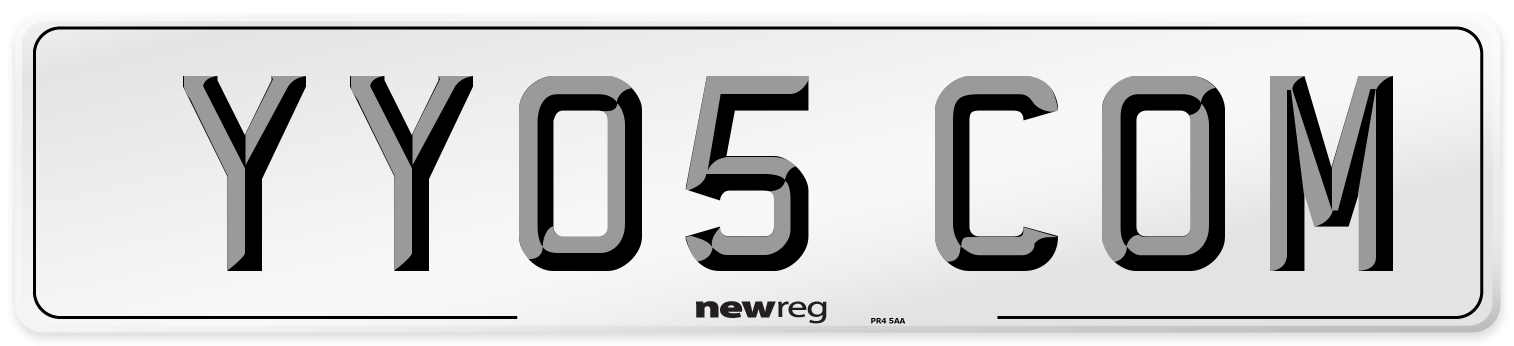 YY05 COM Number Plate from New Reg